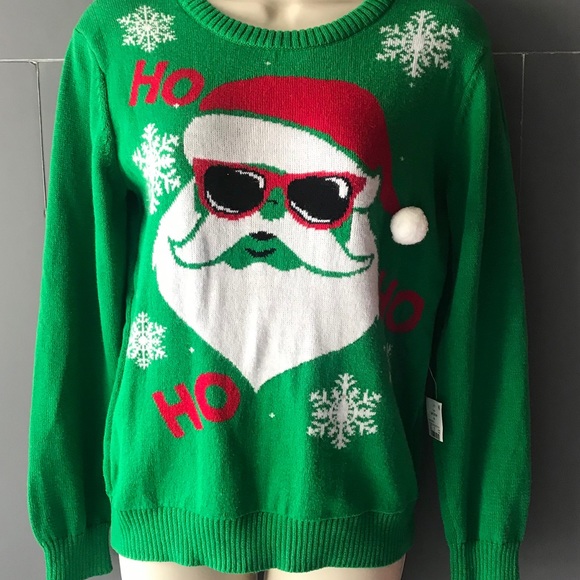 Christmas Sweater Santa Claus Medium Crewneck - Picture 3 of 5
